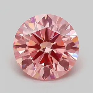 1 Carat Round Fancy Vivid Pink VS1 Lab Diamond