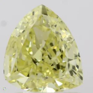 1 Carat Trilliant Fancy Intense Yellow SI2 Natural Diamond