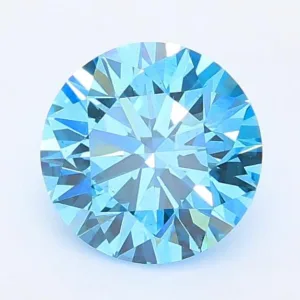 1.01 Carat Round Fancy Vivid Blue VS2 Lab Diamond