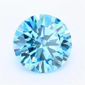 1.01 Carat Round Fancy Vivid Blue VVS2 Lab Diamond