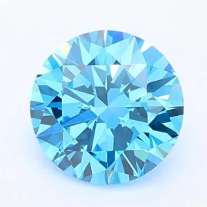 1.01 Carat Round Fancy Vivid Blue VVS2 Lab Diamond