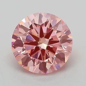 1.01 Carat Round Fancy Vivid Pink VVS2 Lab Diamond