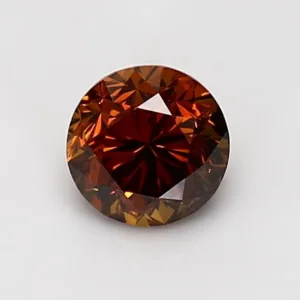 1.02 Carat Round Fancy Deep Brown I1 Natural Diamond