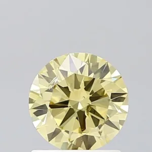 1.02 Carat Round Fancy Intense Yellow SI1 Lab Diamond