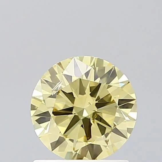 1.02 Carat Round Fancy Intense Yellow SI1 Lab Diamond 1 1.02 Carat Round Fancy Intense Yellow SI1 Lab Diamond