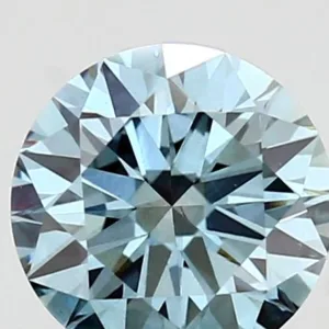 1.02 Carat Round Fancy Vivid Blue VS1 Lab Diamond