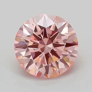 1.02 Carat Round Fancy Vivid Pink VS1 Lab Diamond