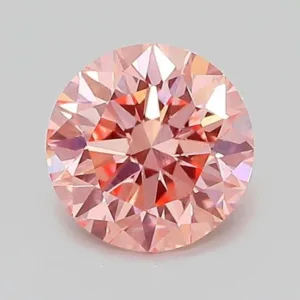 1.02 Carat Round Fancy Vivid Pink VVS2 Lab Diamond
