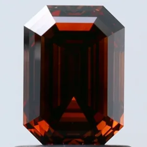 1.03 Carat Emerald Fancy Dark Brown VS2 Natural Diamond
