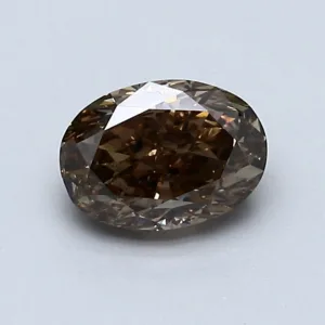 1.03 Carat Oval Fancy Dark Brown VS2 Natural Diamond