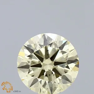 1.03 Carat Round Fancy Light Yellow VS2 Lab Diamond