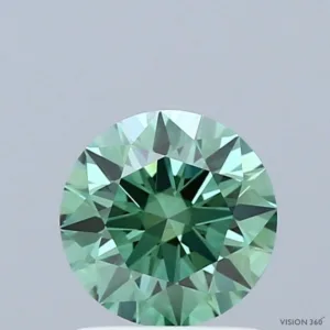 1.03 Carat Round Fancy Vivid Green VS1 Lab Diamond