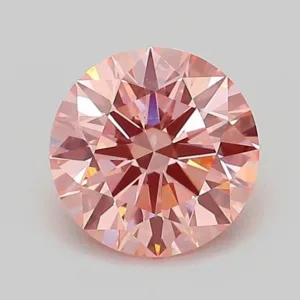 1.03 Carat Round Fancy Vivid Pink VVS2 Lab Diamond