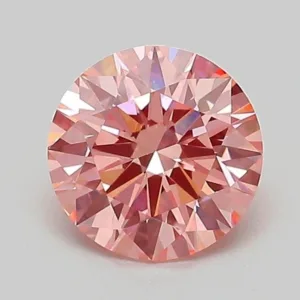 1.03 Carat Round Fancy Vivid Pink VVS2 Lab Diamond