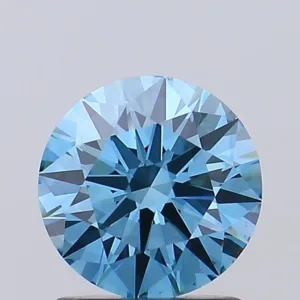 1.04 Carat Round Fancy Vivid Blue VS2 Lab Diamond
