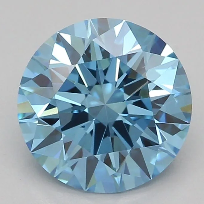 1.04 Carat Round Fancy Vivid Blue VVS2 Lab Diamond 1 1.04 Carat Round Fancy Vivid Blue VVS2 Lab Diamond