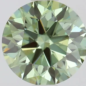 1.04 Carat Round Fancy Vivid Green VVS2 Lab Diamond
