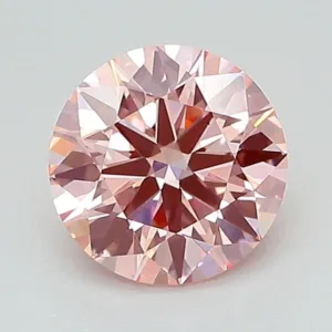 1.04 Carat Round Fancy Vivid Pink VS1 Lab Diamond
