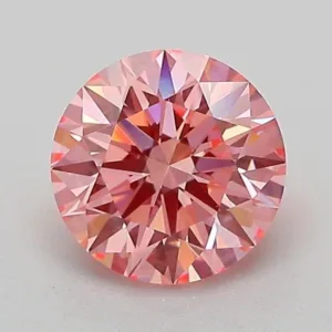 1.05 Carat Round Fancy Vivid Pink VS1 Lab Diamond
