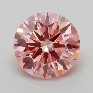 1.05 Carat Round Fancy Vivid Pink VVS2 Lab Diamond