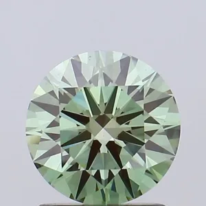 1.06 Carat Round Fancy Vivid Green VS1 Lab Diamond