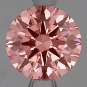 1.06 Carat Round Fancy Vivid Pink VS1 Lab Diamond