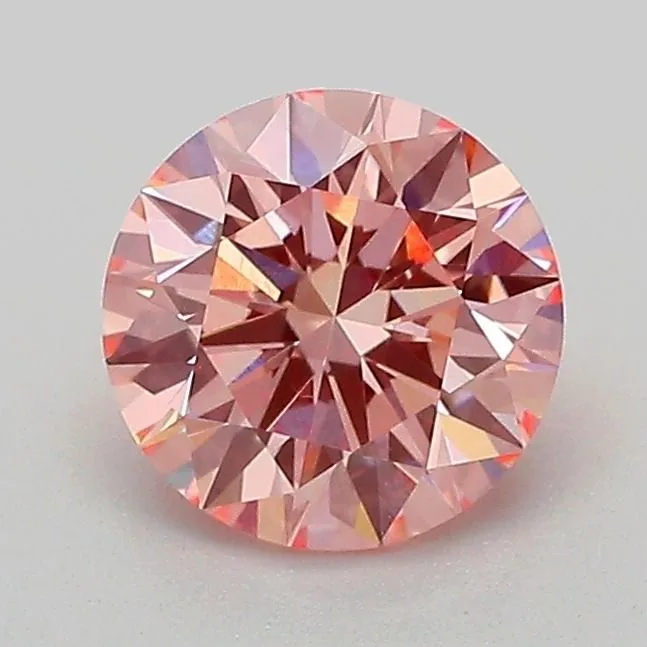 1.06 Carat Round Fancy Vivid Pink VVS2 Lab Diamond 1 1.06 Carat Round Fancy Vivid Pink VVS2 Lab Diamond