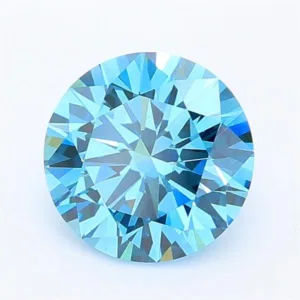 1.07 Carat Round Fancy Vivid Blue VVS2 Lab Diamond