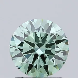 1.07 Carat Round Fancy Vivid Green VS1 Lab Diamond