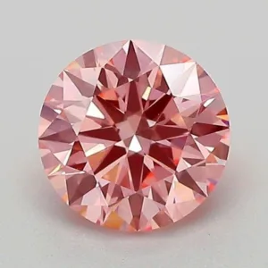 1.07 Carat Round Fancy Vivid Pink VVS2 Lab Diamond