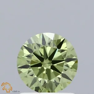 1.1 Carat Round Fancy Orange VS1 Lab Diamond