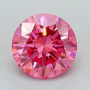 1.11 Carat Round Fancy Vivid Pink VS1 Lab Diamond