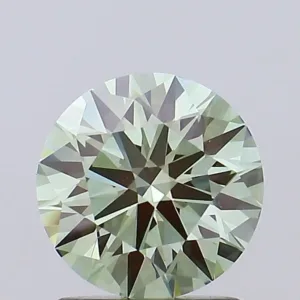 1.14 Carat Round Fancy Intense Green VVS2 Lab Diamond