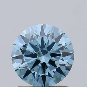 1.14 Carat Round Fancy Vivid Blue VVS2 Lab Diamond