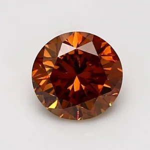 1.21 Carat Round Fancy Deep Orange SI2 Natural Diamond