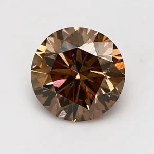 1.21 Carat Round Fancy Orange Brown VS2 Natural Diamond