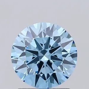 1.21 Carat Round Fancy Vivid Blue VS2 Lab Diamond