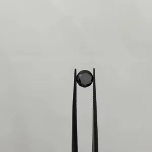 1.26 Carat Round Fancy Black VVS2 Natural Diamond