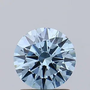 1.26 Carat Round Fancy Vivid Blue VS1 Lab Diamond