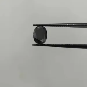 1.29 Carat Oval Fancy Black VVS2 Natural Diamond