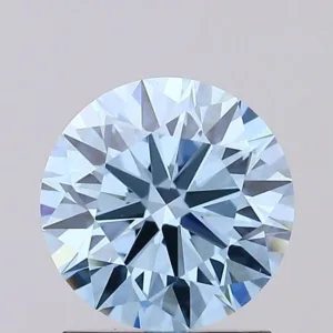 1.29 Carat Round Fancy Vivid Blue VS1 Lab Diamond