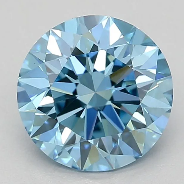 1.29 Carat Round Fancy Vivid Blue VS1 Lab Diamond 1 1.29 Carat Round Fancy Vivid Blue VS1 Lab Diamond
