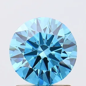 1.42 Carat Round Fancy Vivid Blue VS1 Lab Diamond