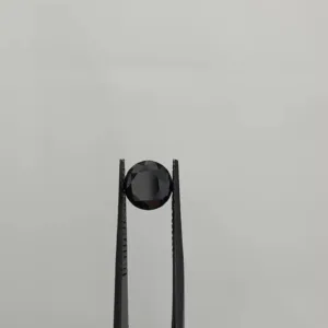 1.45 Carat Round Fancy Black VVS2 Natural Diamond
