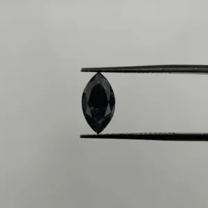 1.47 Carat Marquise Fancy Black VVS2 Natural Diamond