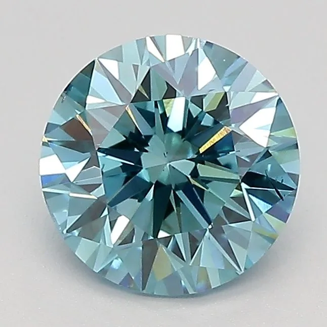 1.47 Carat Round Fancy Vivid Blue SI1 Lab Diamond 1 1.47 Carat Round Fancy Vivid Blue SI1 Lab Diamond