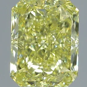 1.5 Carat Radiant Fancy Intense Yellow VVS2 Natural Diamond