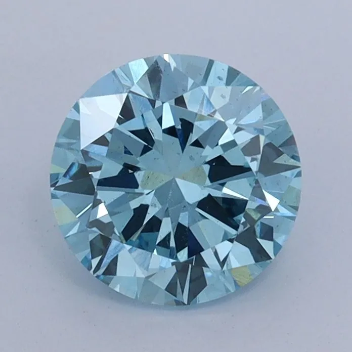 1.51 Carat Round Fancy Intense Blue SI1 Lab Diamond 1 1.51 Carat Round Fancy Intense Blue SI1 Lab Diamond