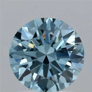 1.51 Carat Round Fancy Vivid Blue VS1 Lab Diamond