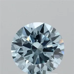 1.51 Carat Round Fancy Vivid Blue VS1 Lab Diamond